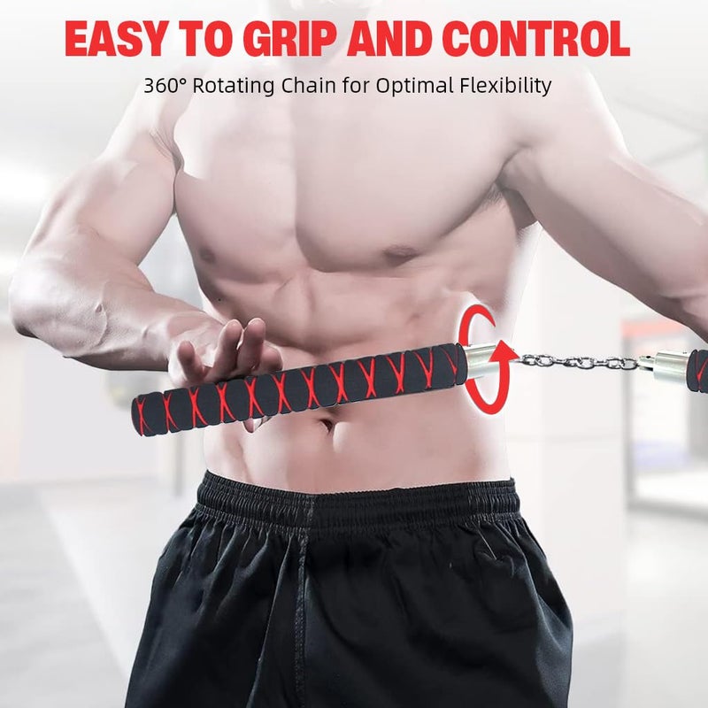 Optifit ® نونشوك مغطى بالفوم مقاس 11 بوصة للأطفال والبالغين خفيف الوزن، متين من PVC ونواة من الفولاذ المقاوم للصدأ لممارسة الكاراتيه والفنون القتالية، أداة تدريب آمنة للمبتدئين - Image 5