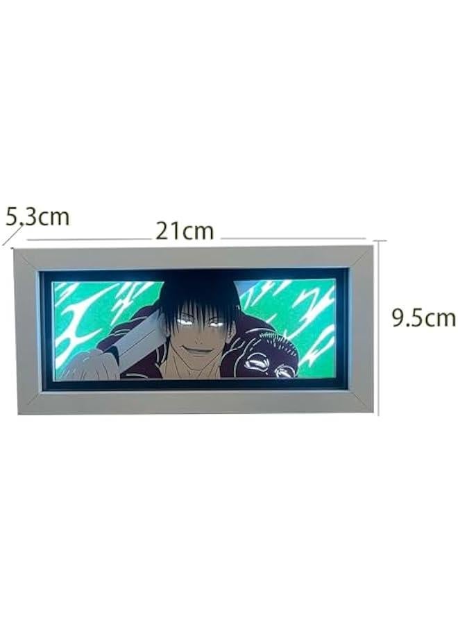 جهاز إضاءة من الورق على شكل شخصية أنمي "فوشيغورو ميغومي" مع تقنية القطع الورقي، صندوق ظل ثلاثي الأبعاد مع إطار، مصباح LED ليلي بتغيرات لونية 16، مناسب لتزيين غرفة النوم - Image 4