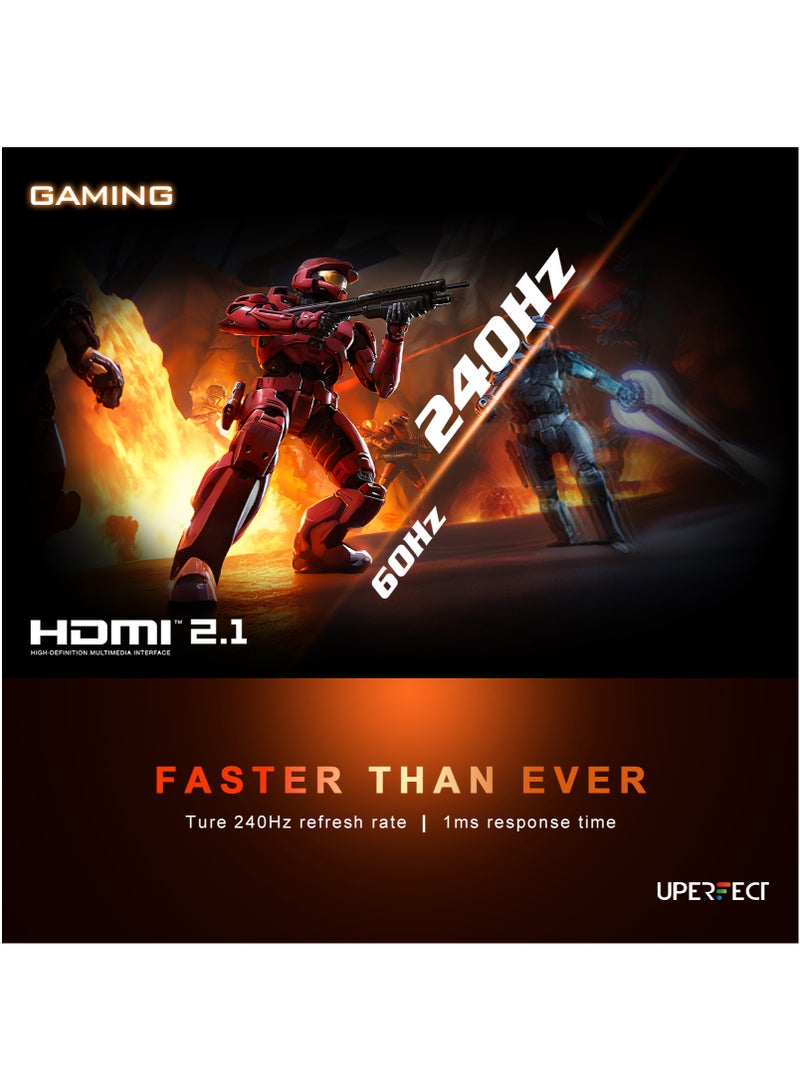 UPERFECT Portable Gaming Monitor Uperfect 16" 240HZ 2K QHD 2560*1600P IPS USB C & Mini HDMI Port Second Screen for Laptop/Phone/Game Console, VESA Mountable - Image 3
