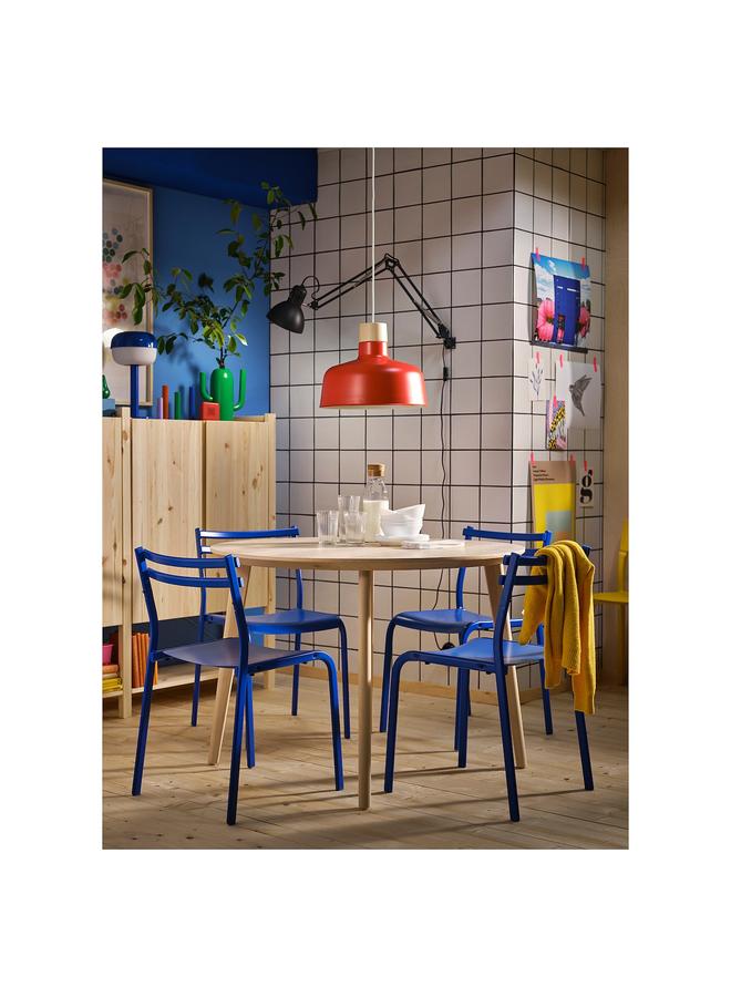 Zaboon Pendant lamp, red/birch, 36 cm - Image 3