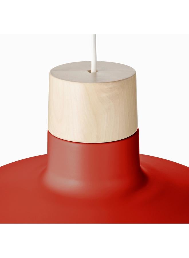 Zaboon Pendant lamp, red/birch, 36 cm - Image 5