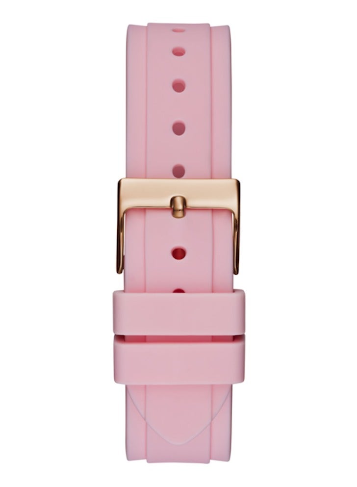 GUESS Women's Analog Round Shape Silicone Wrist Watch GW0113L4 - 36 Mm - Image 4