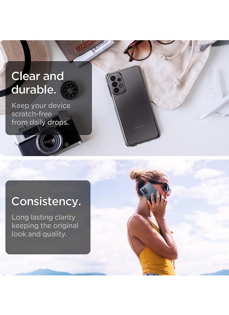 CHAPPELINE - Airbag Case Series Premium Transparent Airbag Shockproof Anti-Yellowing Case Cover For Samsung Galaxy A23 4G/5G Clear - Image 1