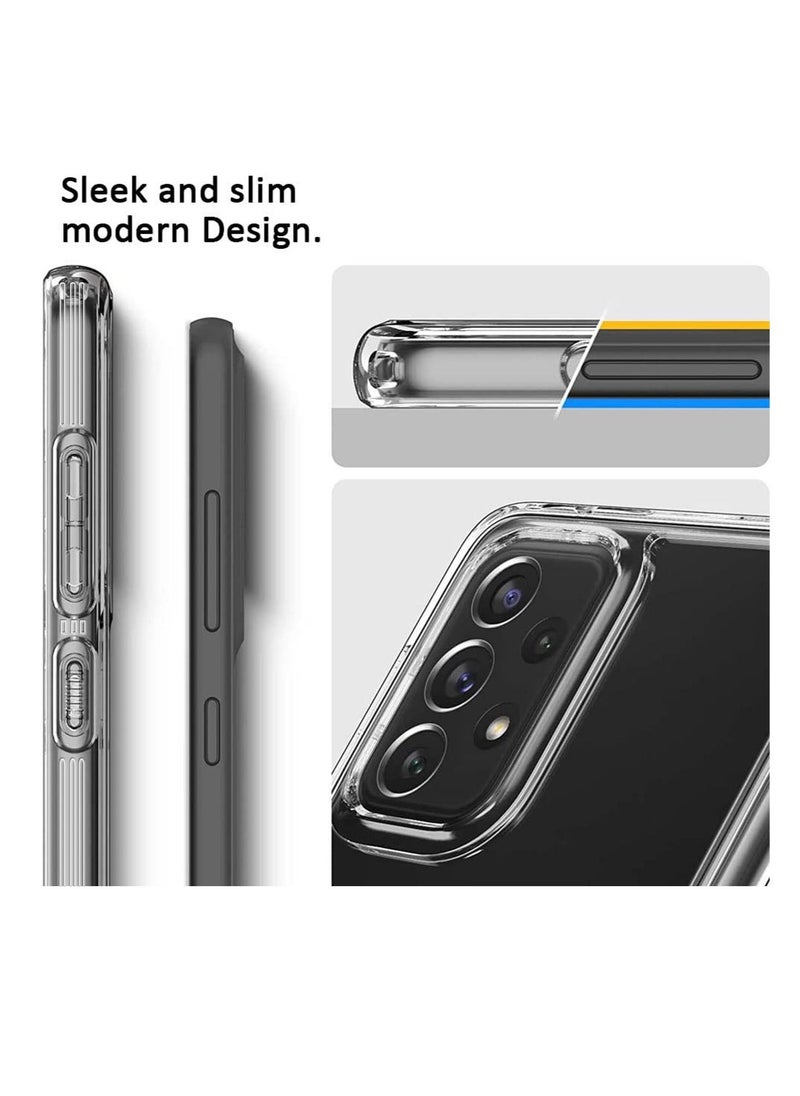 CHAPPELINE - Airbag Case Series Premium Transparent Airbag Shockproof Anti-Yellowing Case Cover For Samsung Galaxy A23 4G/5G Clear - Image 1