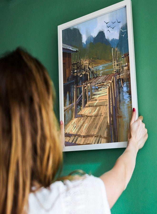 Hotop 8 Pieces Sublimation Aluminum Photo Sign Metal Blank Photo Board Sublimation Picture Panel Wall Art Aluminum Plate for Wedding DIY Printing Bedroom Living Room, White(4 x 6 Inch) - Image 3