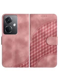 HuHa Case Cover For OPPO K11 5G YX0060 Elephant Head Embossed Phone Leather Case with Lanyard Pink 