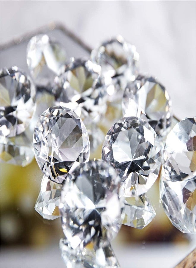QFkris 20mm (0.8in) Crystal Diamond Jewel Home Decor, Wedding Table Decoration, Glass Paperweight Pack of 36 (clear) - Image 5