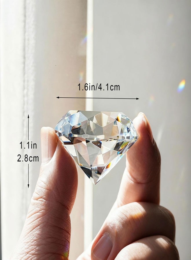 QFkris 20mm (0.8in) Crystal Diamond Jewel Home Decor, Wedding Table Decoration, Glass Paperweight Pack of 36 (clear) - Image 4