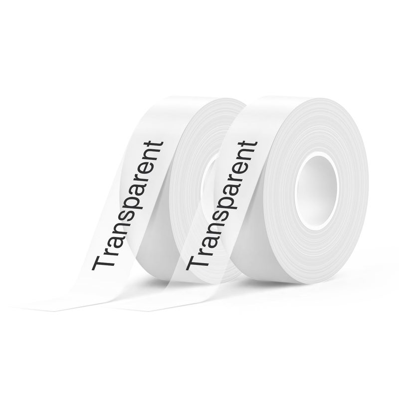 SUPVAN Label Maker Tape SUPVAN E10 Adapted Label Print Paper Refill Size Continous 0.59inx19.68ft Thermal Laminated Waterproof Self-Adhesive Multipurpose Labeling Tape Replacement - Image 1