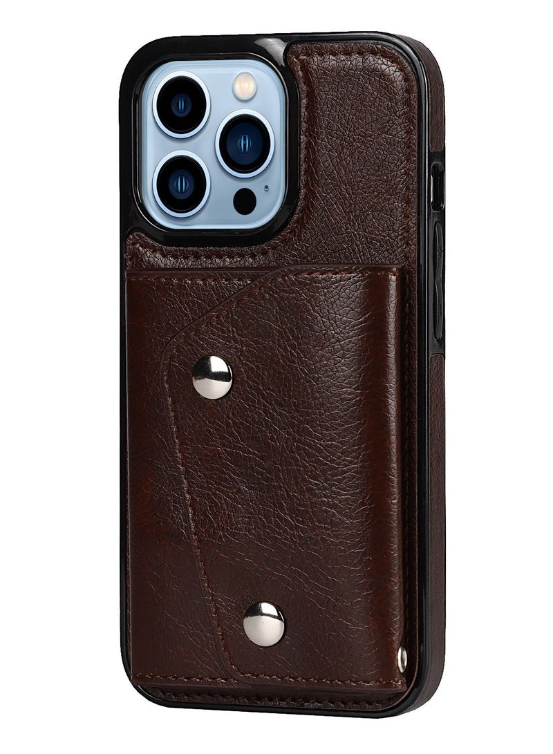 Suteni Leather Protective Back Cover Case Phone Case for iPhone - Image 1
