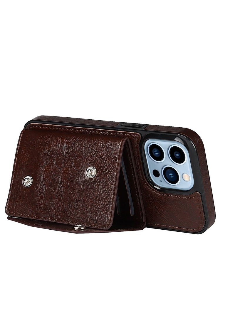 Suteni Leather Protective Back Cover Case Phone Case for iPhone - Image 3
