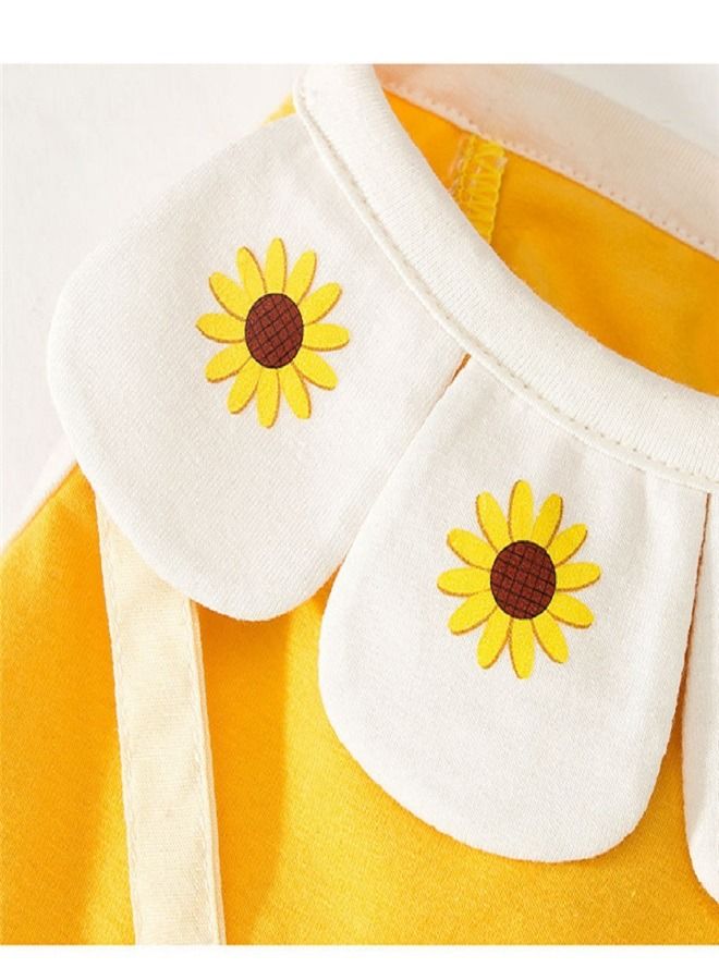 Summer Wear Ohana Vest T-shirt With Petal Collar And Sunflower Sling Bag For Cats Dogs And Other Pets - Image 2