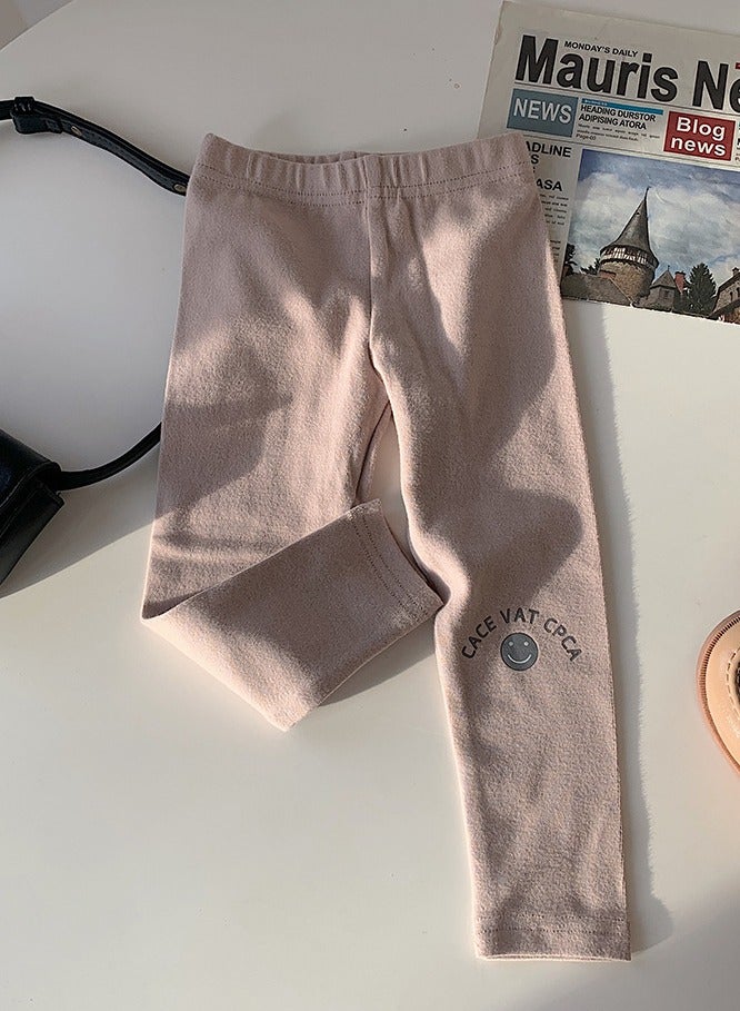 Loquat Kids Thermal Underwear Pants Cotton Soft Long Johns Base Layer Bottom Pants Pale Brown 
