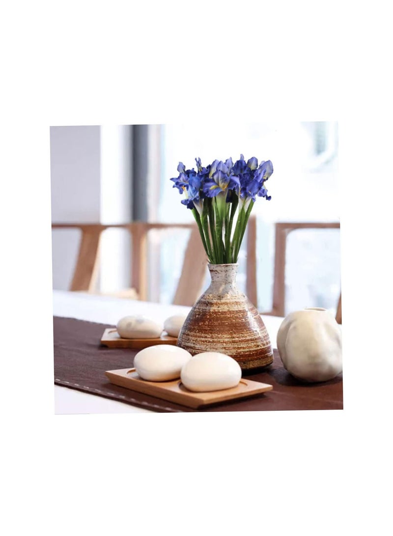 GGOOT Artificial Bundle, 3PCS Long Stems Iris Silk Flowers Branch, Artificial Flowers, Fake Flower Bouquet for Wedding Party Decoration - Image 4