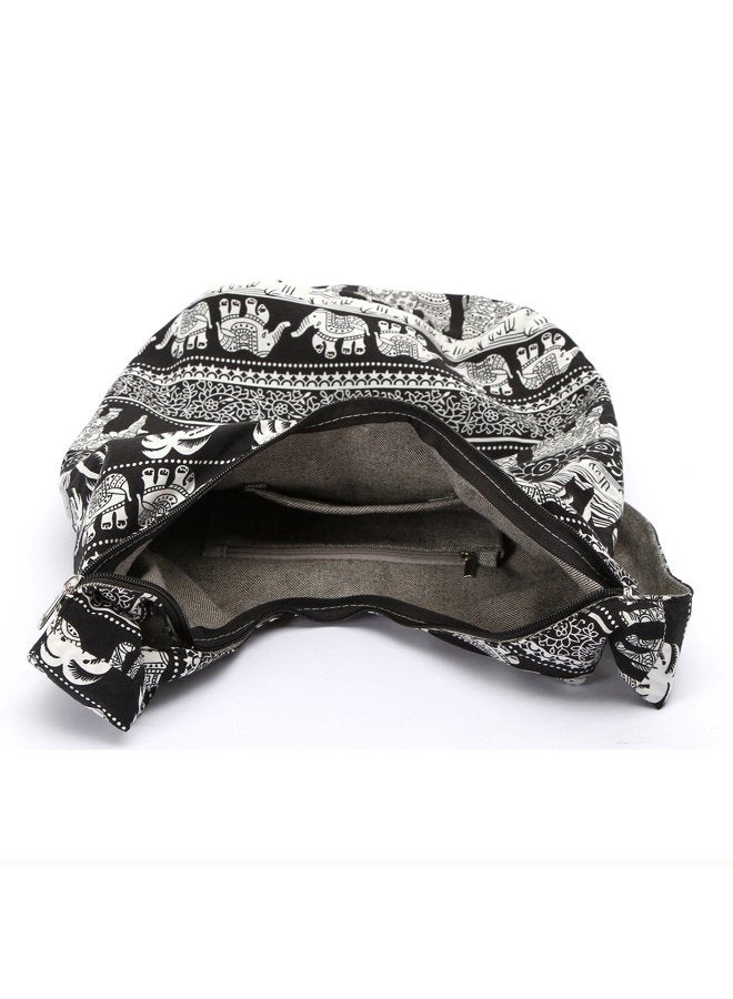 Coton Pose Women Hand Fashion canvas Crossbody Bags Bohemian Animal Prints Hobo Bags - Image 4