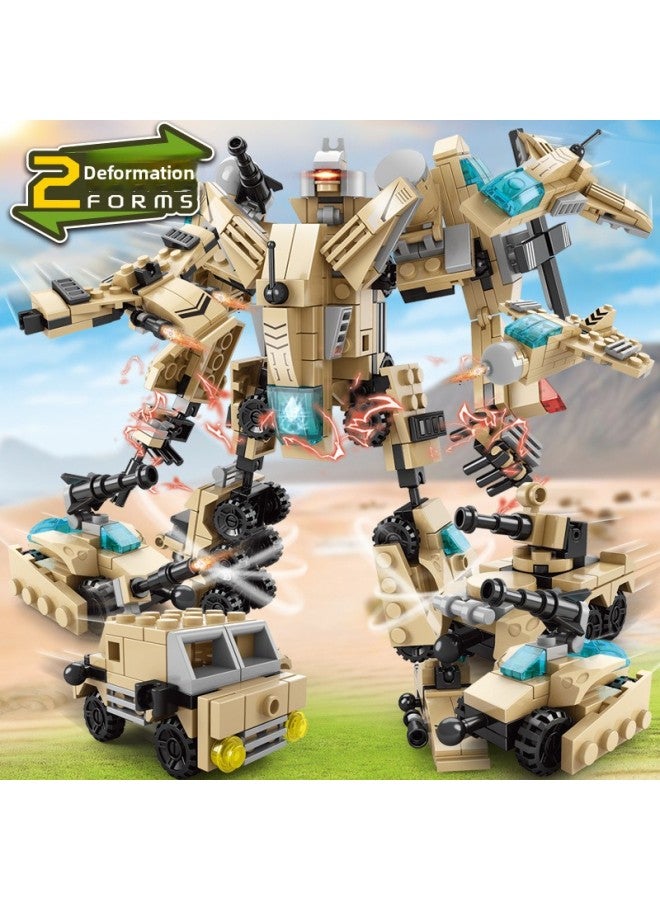 Children's Puzzle 8-in -1 Assembled Engineering Vehicle Small Particle Building Blocks Toy City Fire Fighting Special Police Engineering Mecha Building Blocks-Color:Police Series (8 Boxes)  - Image 4
