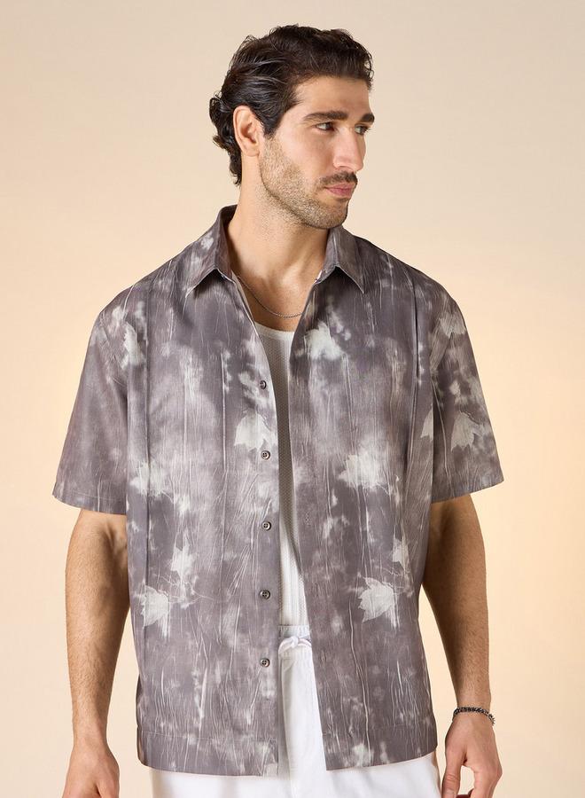 ايكونيك قميص مطبوع بالكامل بأكمام قصيرة - Image 1