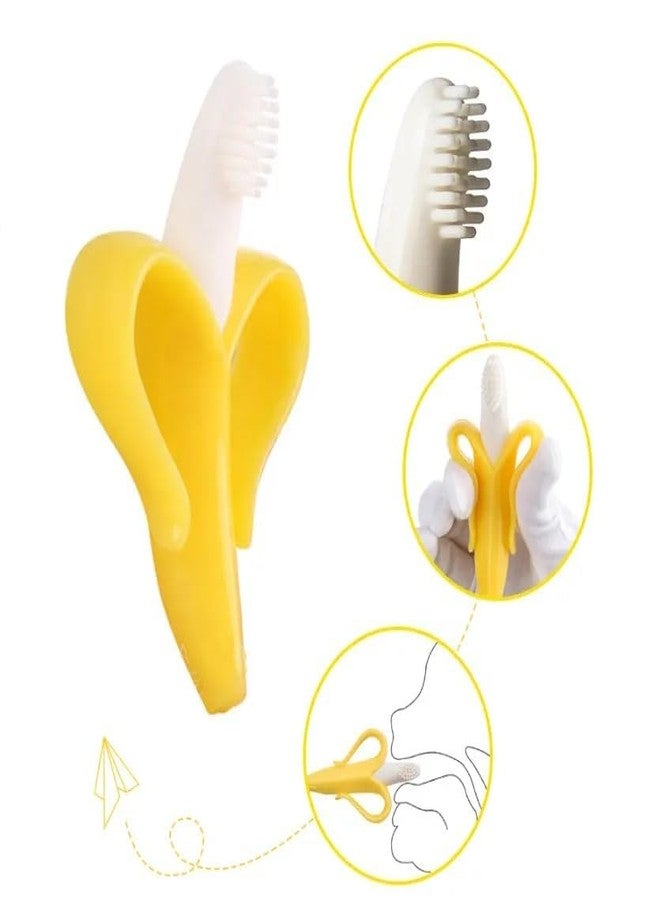 Roforuf Baby Banana Teether, Spoon Bottle & Fruit Feeder Combo - Safe Teething, Feeding & Mealtime Essentials BPA-Free Perfect for Teething Relief & Fresh Food Feeding for Newborn Toddlers & infant baby(pack of 3) - Image 5