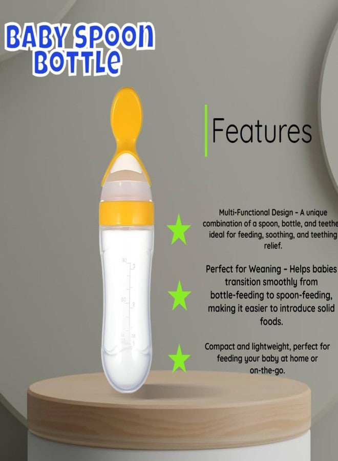 Roforuf Baby Banana Teether, Spoon Bottle & Fruit Feeder Combo - Safe Teething, Feeding & Mealtime Essentials BPA-Free Perfect for Teething Relief & Fresh Food Feeding for Newborn Toddlers & infant baby(pack of 3) - Image 4