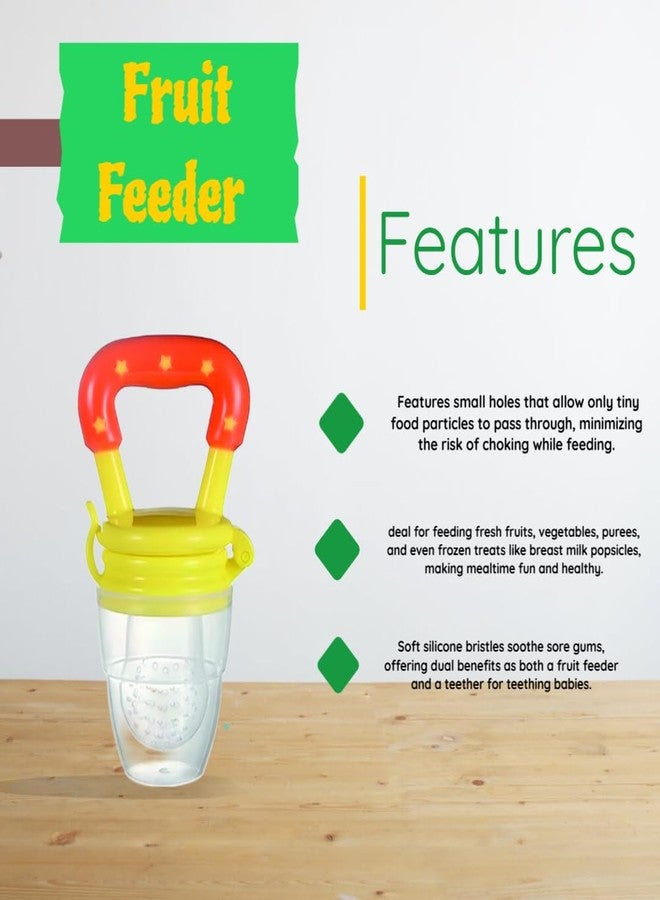Roforuf Baby Banana Teether, Spoon Bottle & Fruit Feeder Combo - Safe Teething, Feeding & Mealtime Essentials BPA-Free Perfect for Teething Relief & Fresh Food Feeding for Newborn Toddlers & infant baby(pack of 3) - Image 3