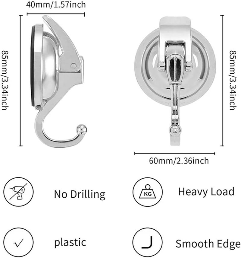 Reusable Suction Cup Hooks 10 Pack For Shower Window Kitchen Wall Glass No Drilling - Image 5