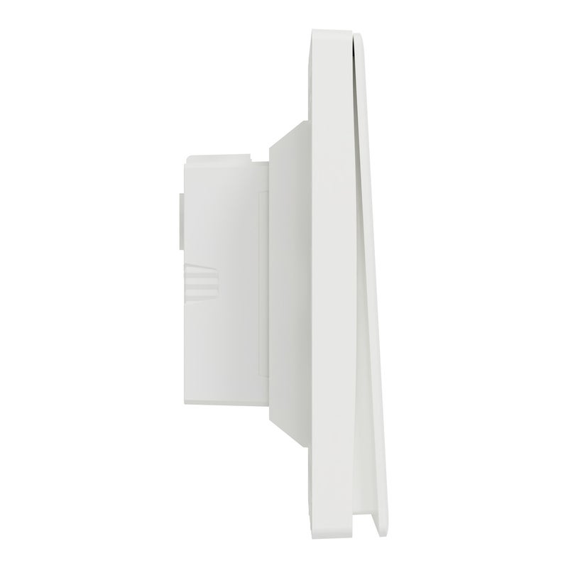 Schneider Electric مفتاح شneider Electric Vivace E 1-Way، 16AX، 250V، 2 Gang Flush Wall Switch، أبيض - Image 2