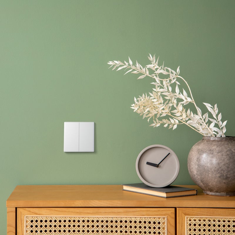 Schneider Electric مفتاح شneider Electric Vivace E 1-Way، 16AX، 250V، 2 Gang Flush Wall Switch، أبيض - Image 5