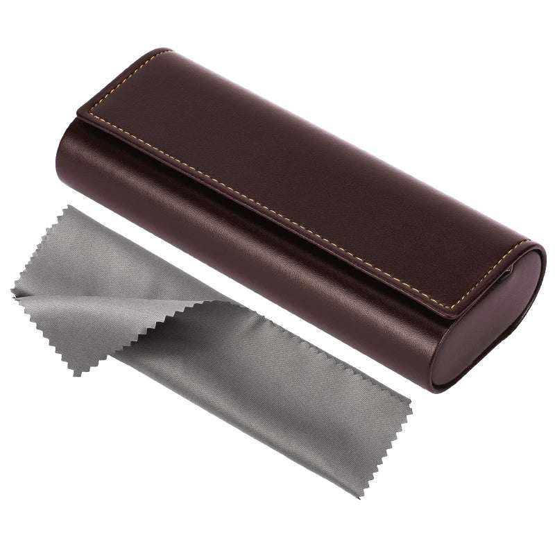 Vemiss Vemiss Hard Shell Eyeglass Cases, Lightweight Portable Glasses Case for Women Men (Z-brown)  - Image 1