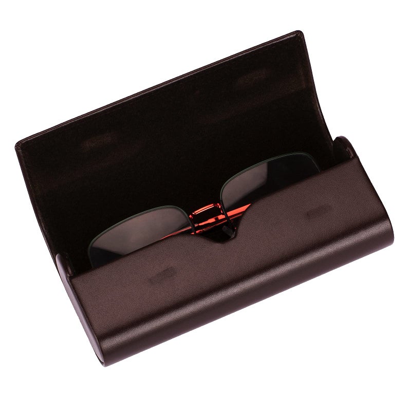 Vemiss Vemiss Hard Shell Eyeglass Cases, Lightweight Portable Glasses Case for Women Men (Z-brown)  - Image 3