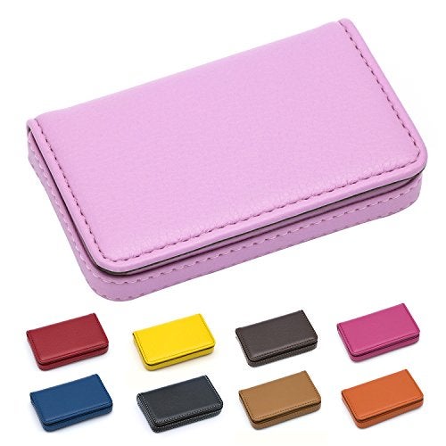 Padike Business Name Card Holder Luxury PU Leather,Business Name Card Holder Wallet Credit card ID Case/Holder For Men & Women - Keep Your Business Cards Organized(Black) - Image 1