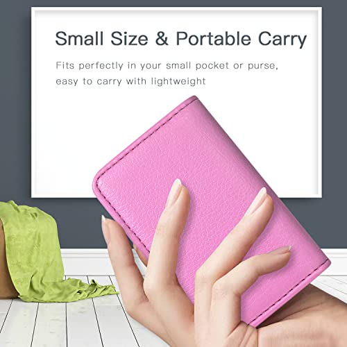 Padike Business Name Card Holder Luxury PU Leather,Business Name Card Holder Wallet Credit card ID Case/Holder For Men & Women - Keep Your Business Cards Organized(Black) - Image 5