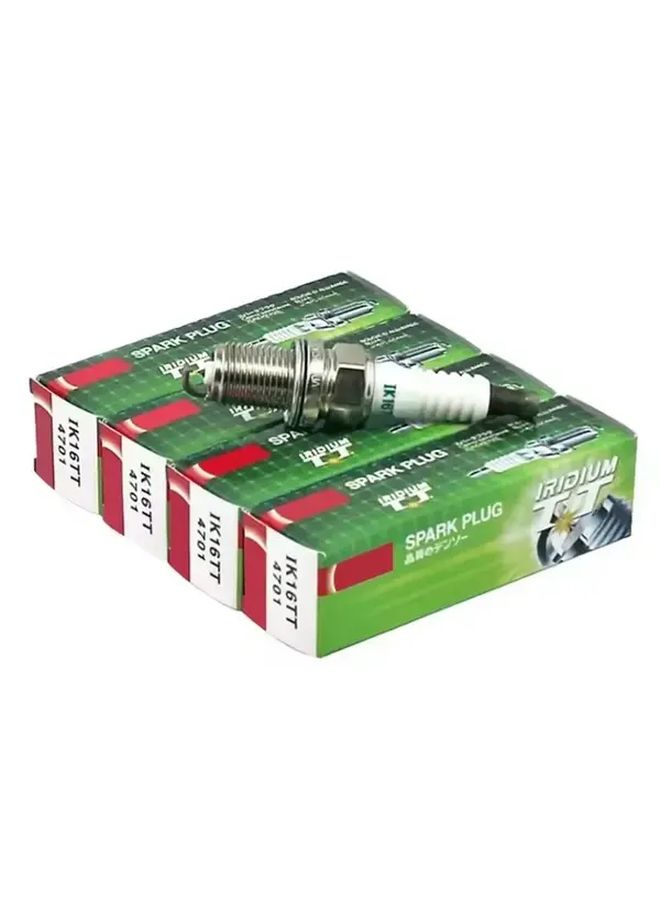 IK16TT 4701 شمعات إشعال إيريديوم مزدوجة 4 قطع إشعال معزز كفاءة وقود عمر افتراضي طويل - Image 4