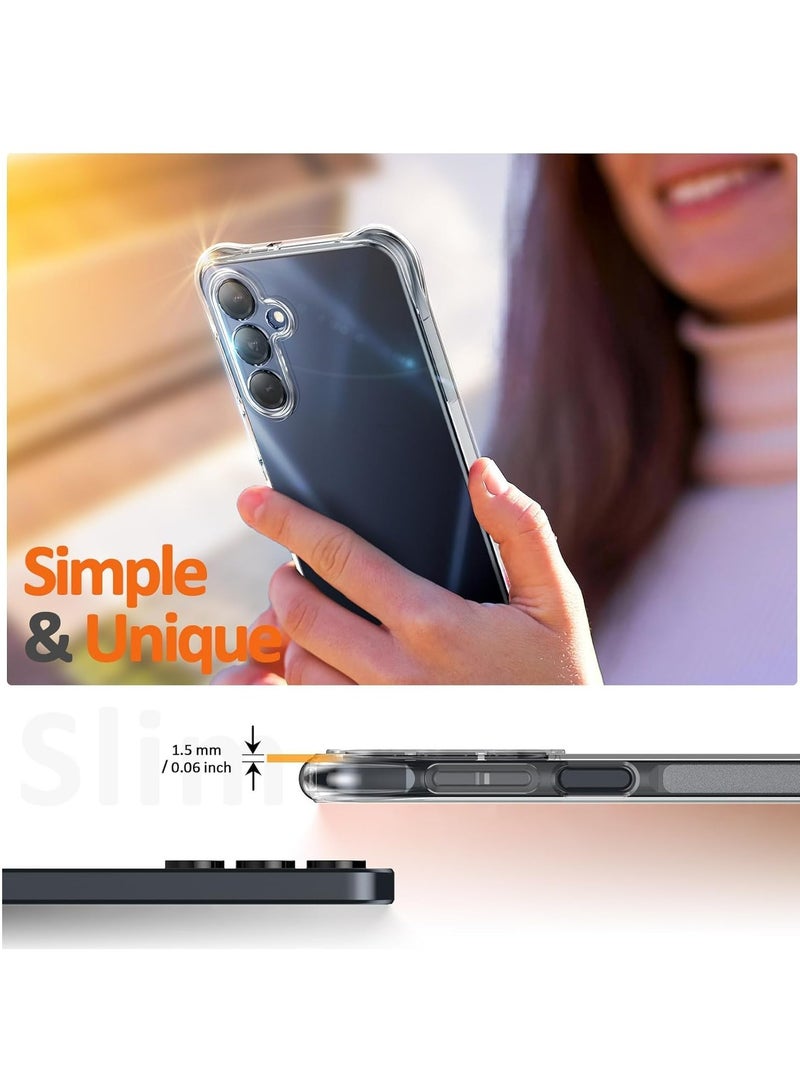Fankalo غطاء هاتف لجهاز Samsung Galaxy A16 شفاف كريستالي فائق النحافة مضاد للخدش مقاوم للصدمات غطاء خلفي من TPU - Image 5