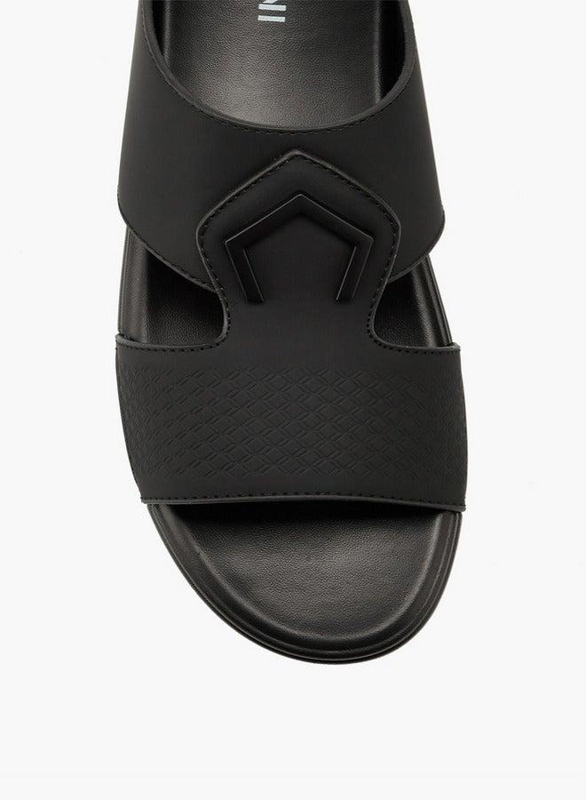 DUCHINI Men's Textured Slip-On Arabic Sandals - Image 4