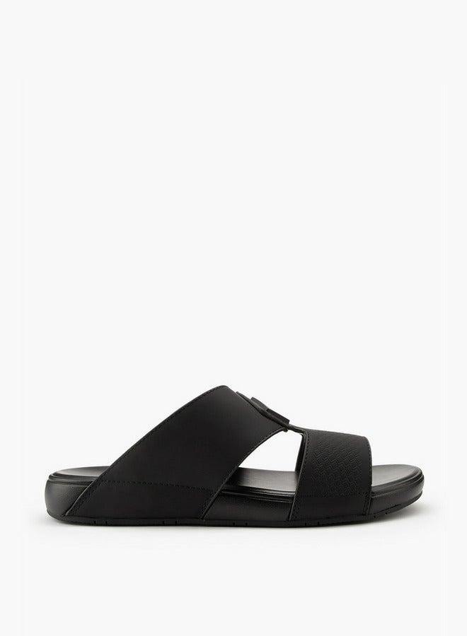 DUCHINI Men's Textured Slip-On Arabic Sandals - Image 3