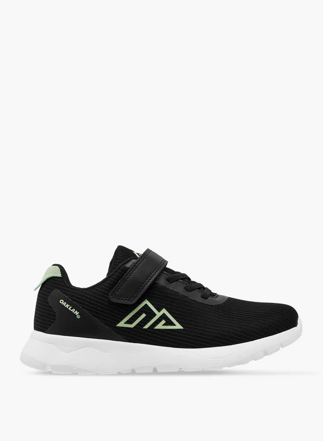 Oaklan by Shoexpress Boys Logo Detail Sports Shoes with Hook and Loop Closure