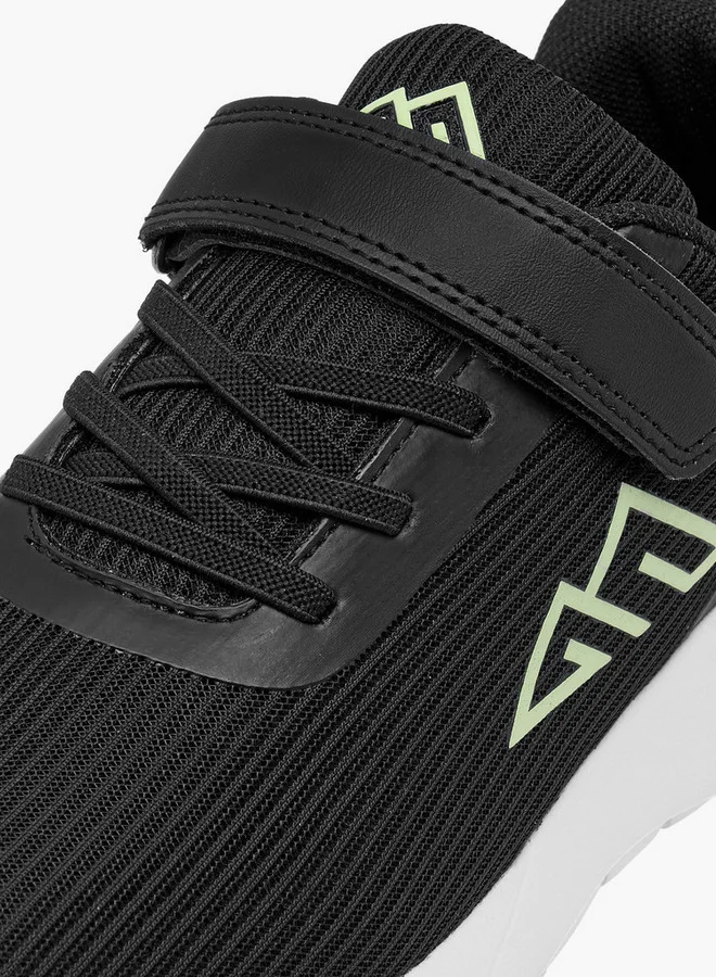 Oaklan by Shoexpress Boys Logo Detail Sports Shoes with Hook and Loop Closure