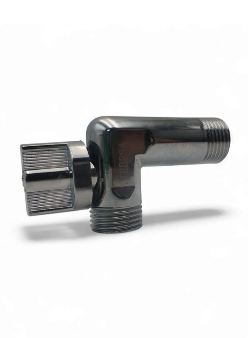 Chrome L-shaped valve provides a tight seal that prevents water leakage and maintains system integrity.  - Image 2