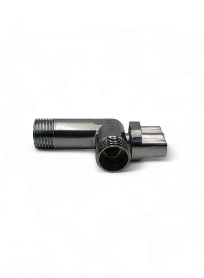 Chrome L-shaped valve provides a tight seal that prevents water leakage and maintains system integrity.  - Image 3