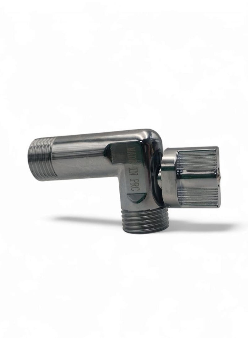 Chrome L-shaped valve provides a tight seal that prevents water leakage and maintains system integrity.  - Image 4