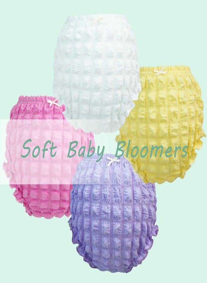 oweve 4 Pack Diaper Cover - Baby Bloomers, Ruffle Cute Baby Girl Shorts, Briefs - Panties Underwear for Toddler Girls - Image 2