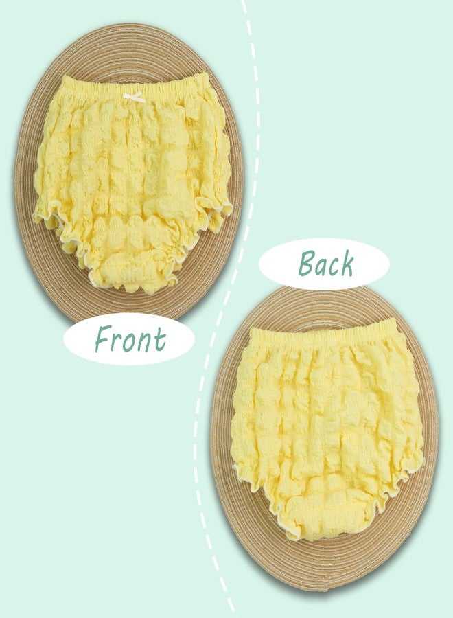 oweve 4 Pack Diaper Cover - Baby Bloomers, Ruffle Cute Baby Girl Shorts, Briefs - Panties Underwear for Toddler Girls - Image 3