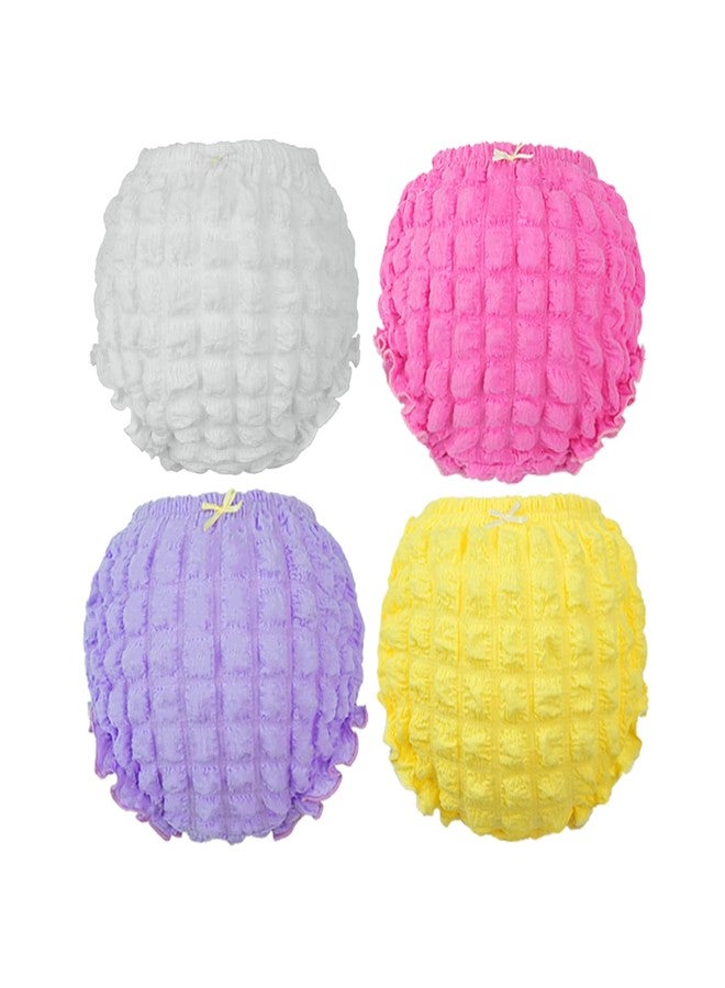 oweve 4 Pack Diaper Cover - Baby Bloomers, Ruffle Cute Baby Girl Shorts, Briefs - Panties Underwear for Toddler Girls - Image 1