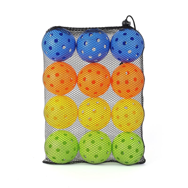 Generic Professional Glow Pickleball 40-Hole Gift Box Set 12 balls [net bag]]