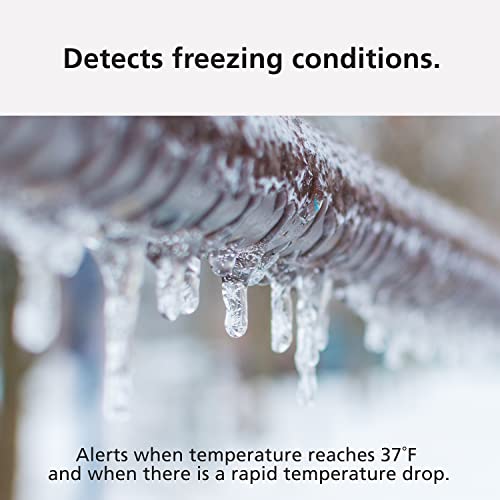 Kidde WiFi Water Leak Detector & Freeze Alarm, Alexa Device, Smart Leak Detector for Homes with App Alerts,White - Image 4