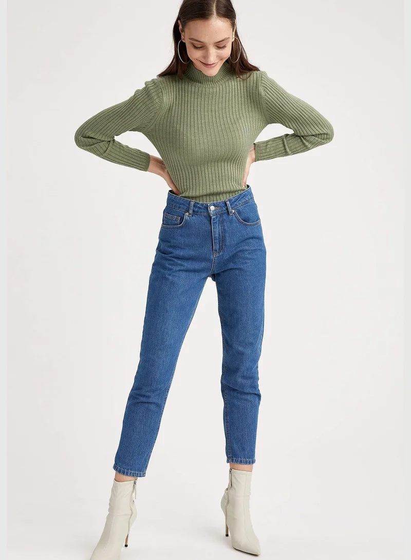 DeFacto Woman Fitted Mock Turtle Neck Pullover