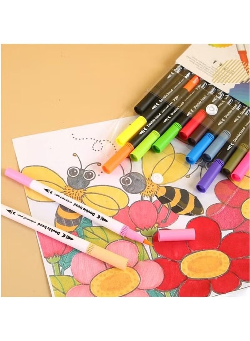 Huitich 48 Colors Black Body Watercolor Pen Set - Image 2