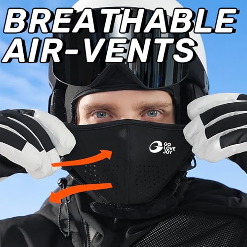 Brinaoki Magnemask Balaclava Face Mask with Magnetic Seams Windproof Winter Fleece Mask Face Cover for Skiing Hiking Cycling - Image 2