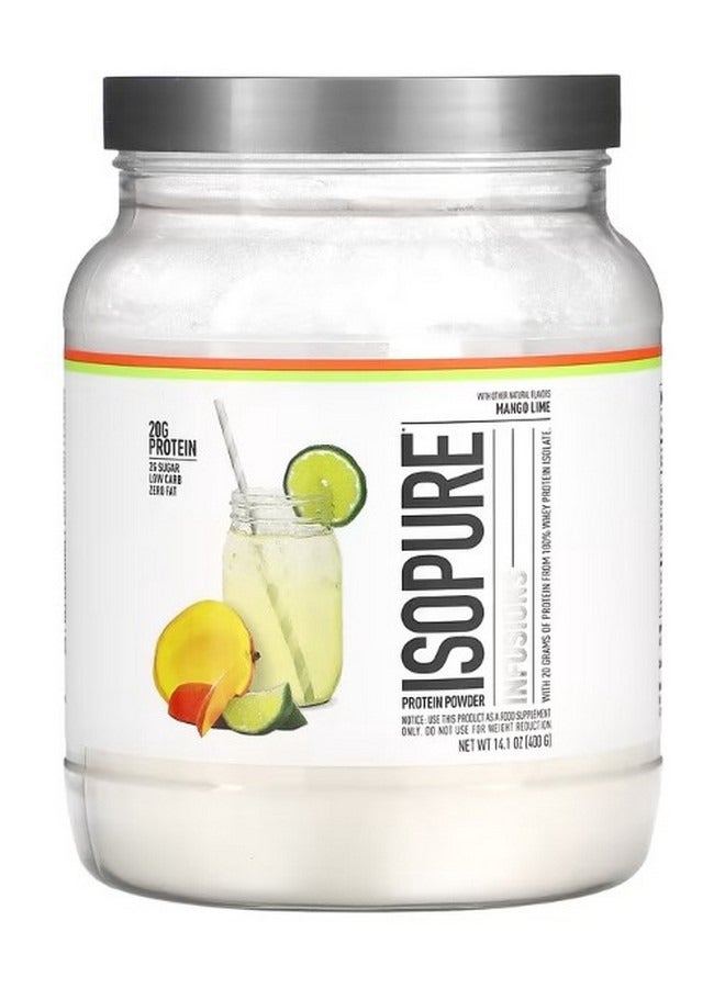 آيزوبيور Infusions Protein Powder Mango Lime 14.1 oz 400 g - Image 1