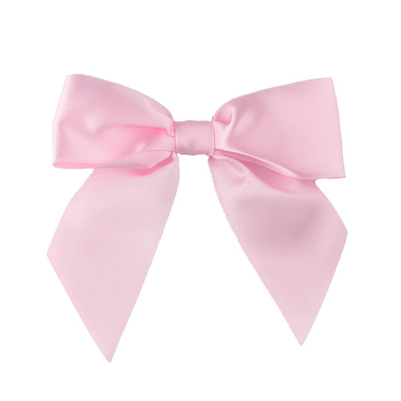 7Rainbows 20pcs Boutique 45 Pink Satin Ribbon Bows for Craft Sewing Scrapbooking Wedding and Gift Wrapping